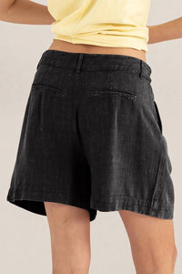 Hyfve - Linen Blend Pleated Shorts