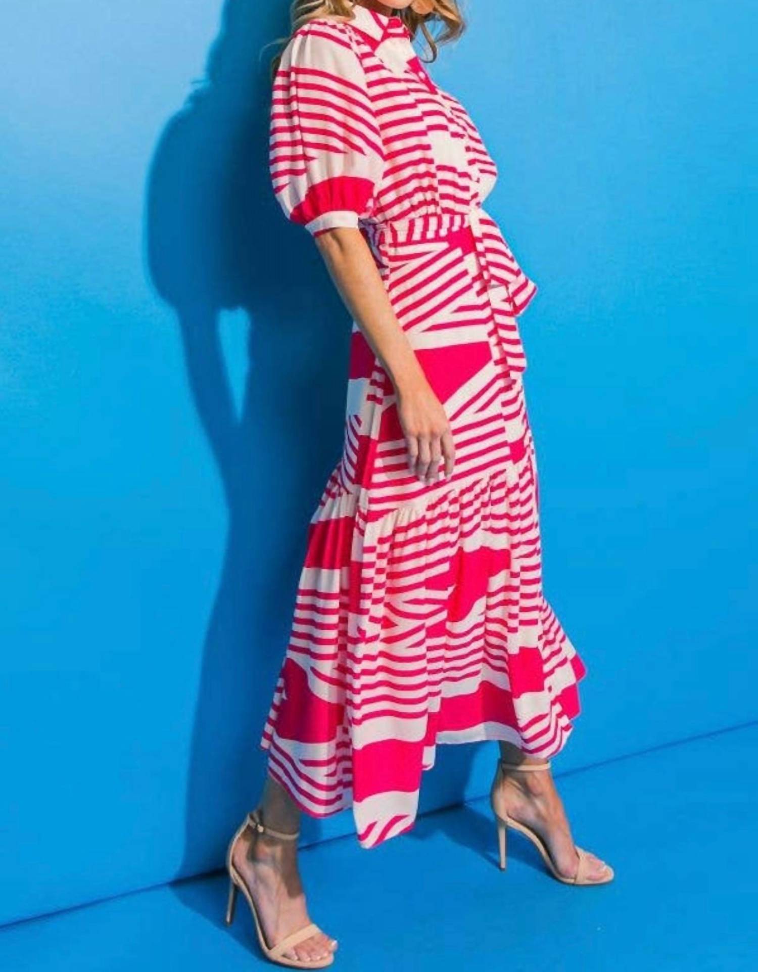 Flying Tomato - Seaside Stripe Maxi Dress