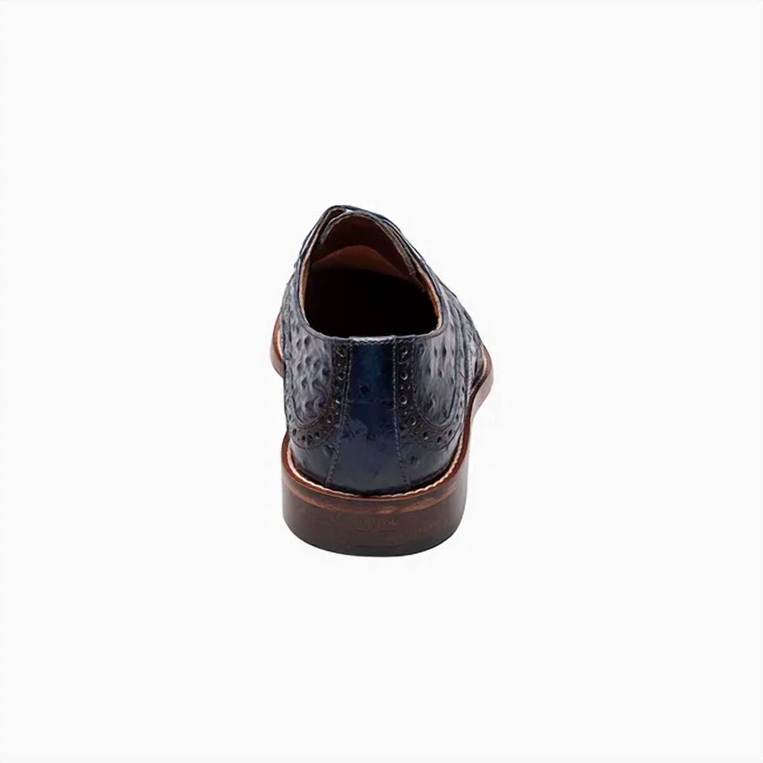 STACY ADAMS Men's Gennaro Wingtip Oxfords in blue - men's shoe - view 5