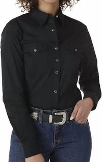 Wrangler - Long Sleeve Snap Front Western Cut Shirt