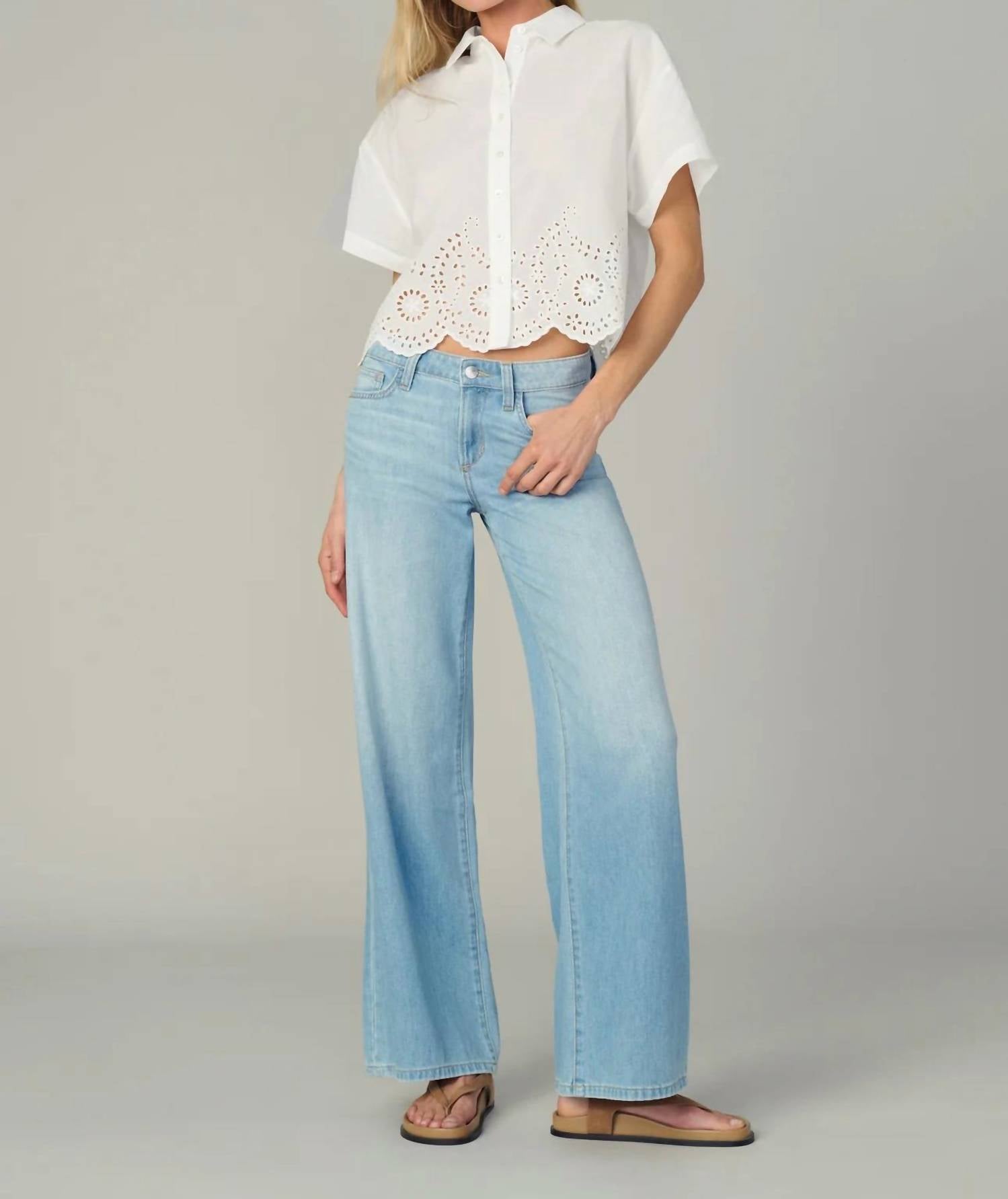 Joe'S Jeans - Women's The Eyelet Short Sleeve Shirt