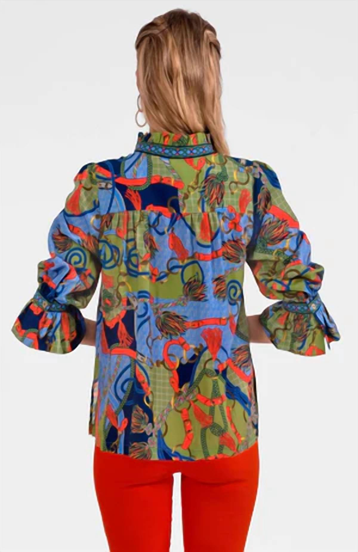 Gretchen Scott - DITTO RUFFLENECK TOP