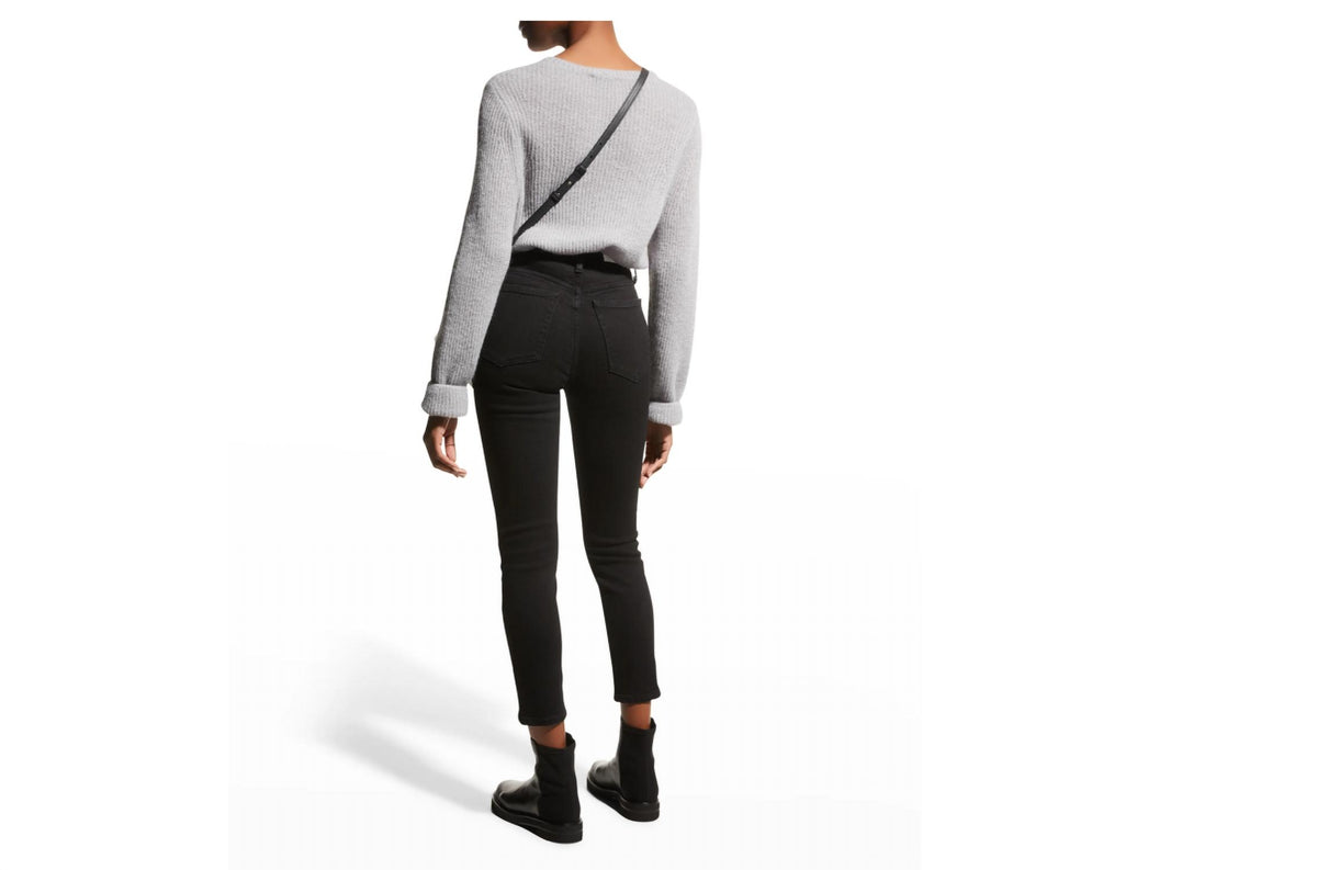 90S High Rise Ankle Cropped Jeans
