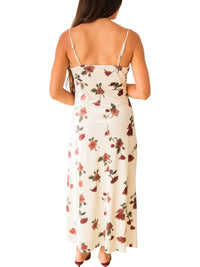 Lucy Paris - Eternal Flower Suede Midi Dress