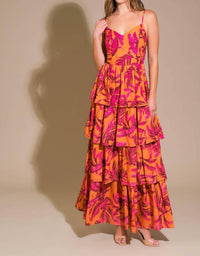 Flying Tomato - Printed Maxi Dress