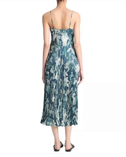 Vince - Shimmer Lake Crushed Cami Midi Dress
