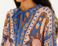 Farm Rio - Sea Garden Scarf Knit Dress
