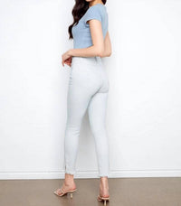 Charlie B - Printed Slim Leg Twill Pants