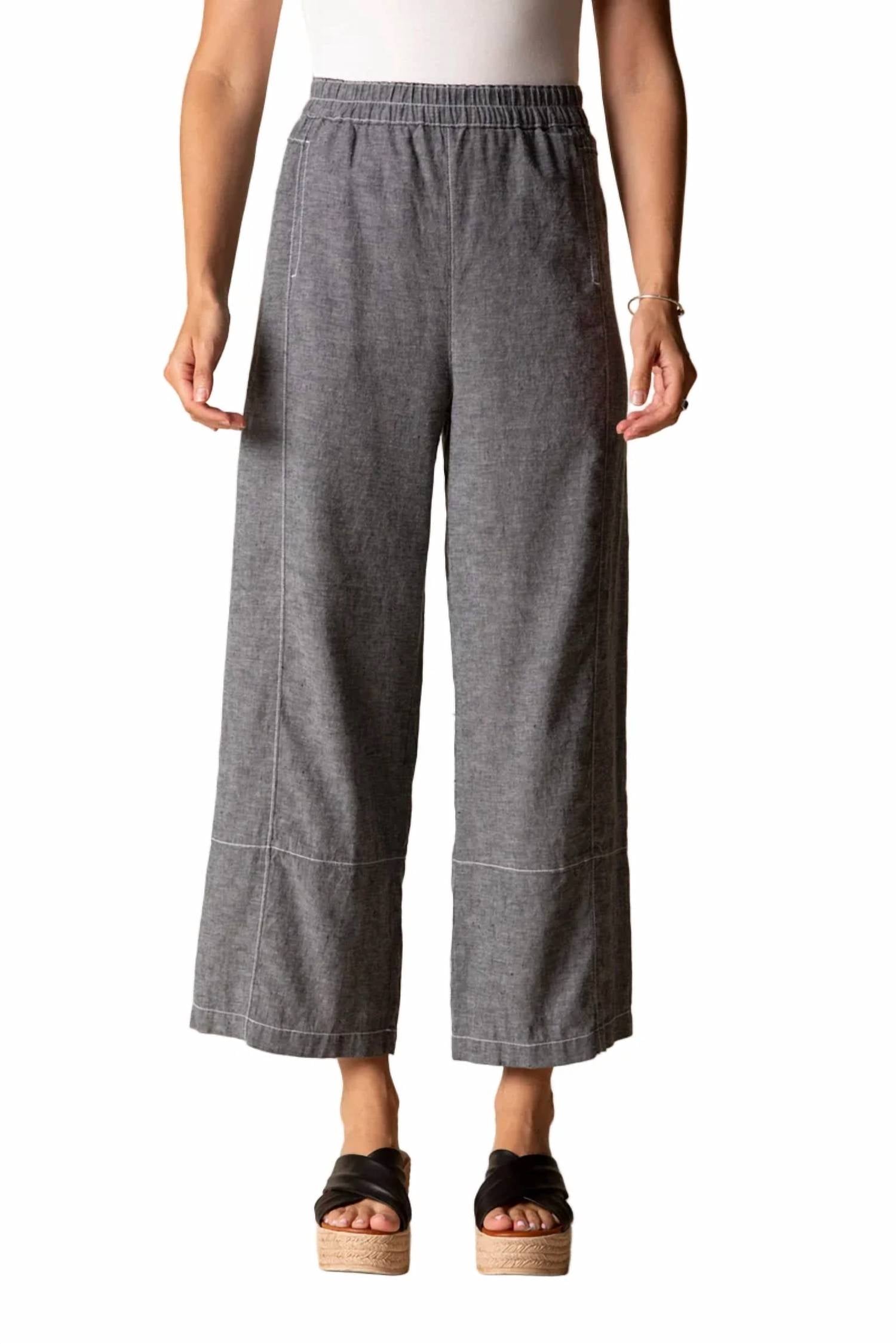 Habitat - Linen Seamed Crop Pant