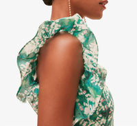Suncoo One Shoulder Floral Dress in green 1 - women's dress - view 4