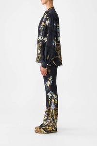 Camilla Blouson Sleeve Blouse in ottoman elegance - women's blouse - detail view