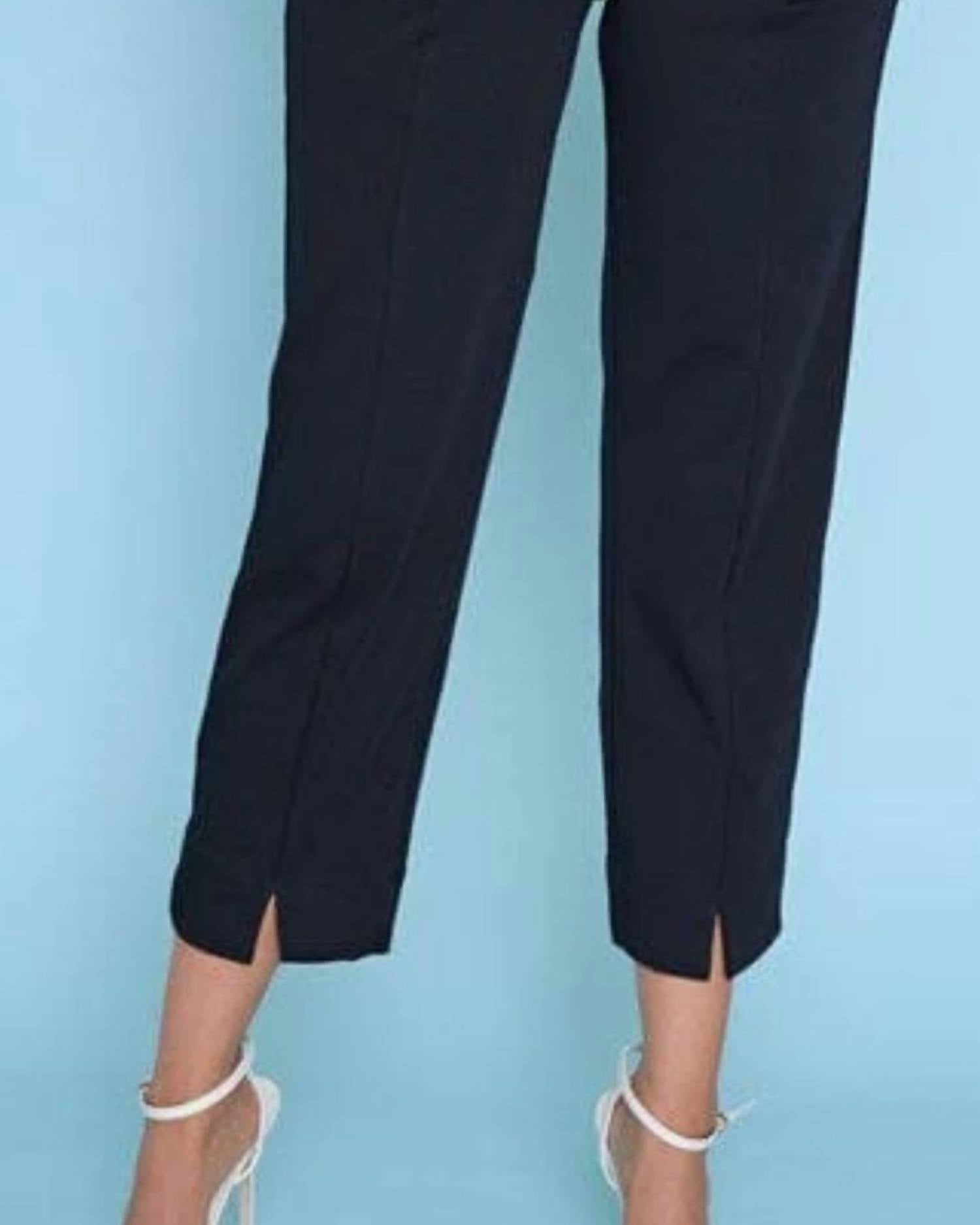 PICADILLY Weekend Soirée Cropped Pant in black - women's pants - detail view
