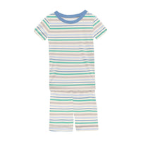 Kickee - Kids' Short Sleeve Pajama Set with Shorts