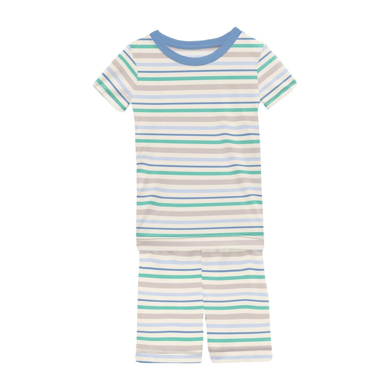 Kickee - Kids' Short Sleeve Pajama Set with Shorts