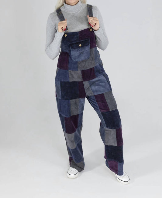 Gypsy Rose - Patchwork Corduroy Overalls