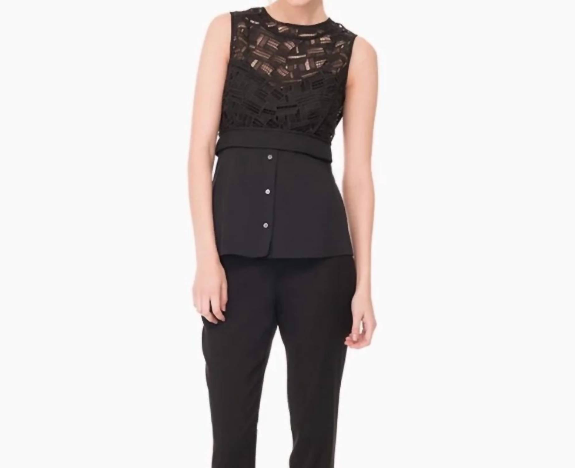 Veronica Beard - Pre-loved Playa Combo Sleeveless Top