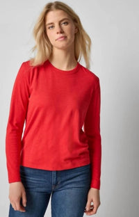 Lilla P - Shirred Shoulder Crewneck Tee