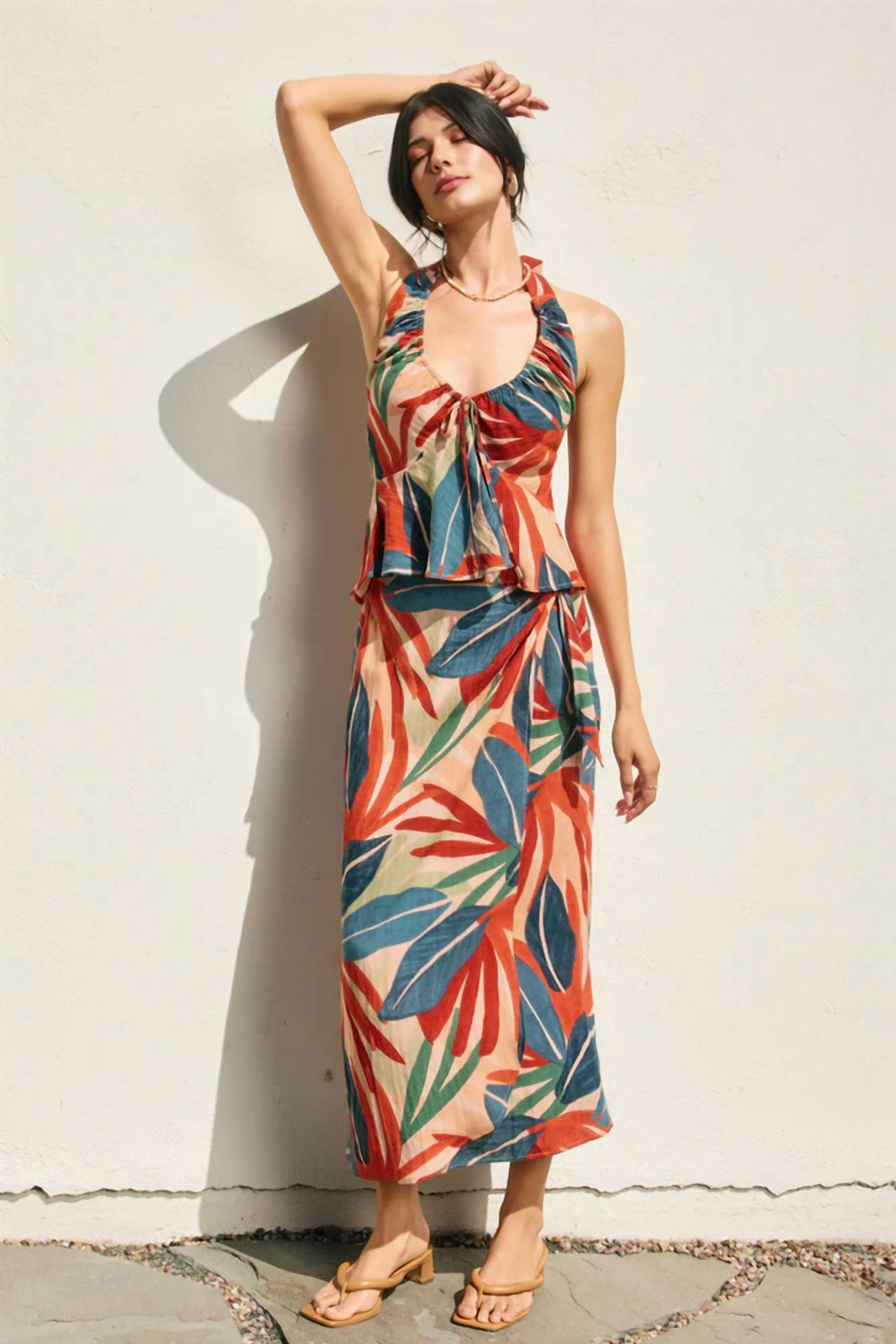 Dress Forum - Tropical Midi Wrap Skirt