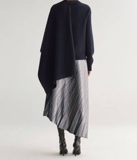 A.L.C. - Tracy Metallic Vegan Leather Midi Skirt