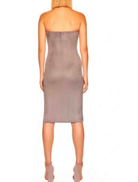 Susana Monaco - Tube faux suede dress midi