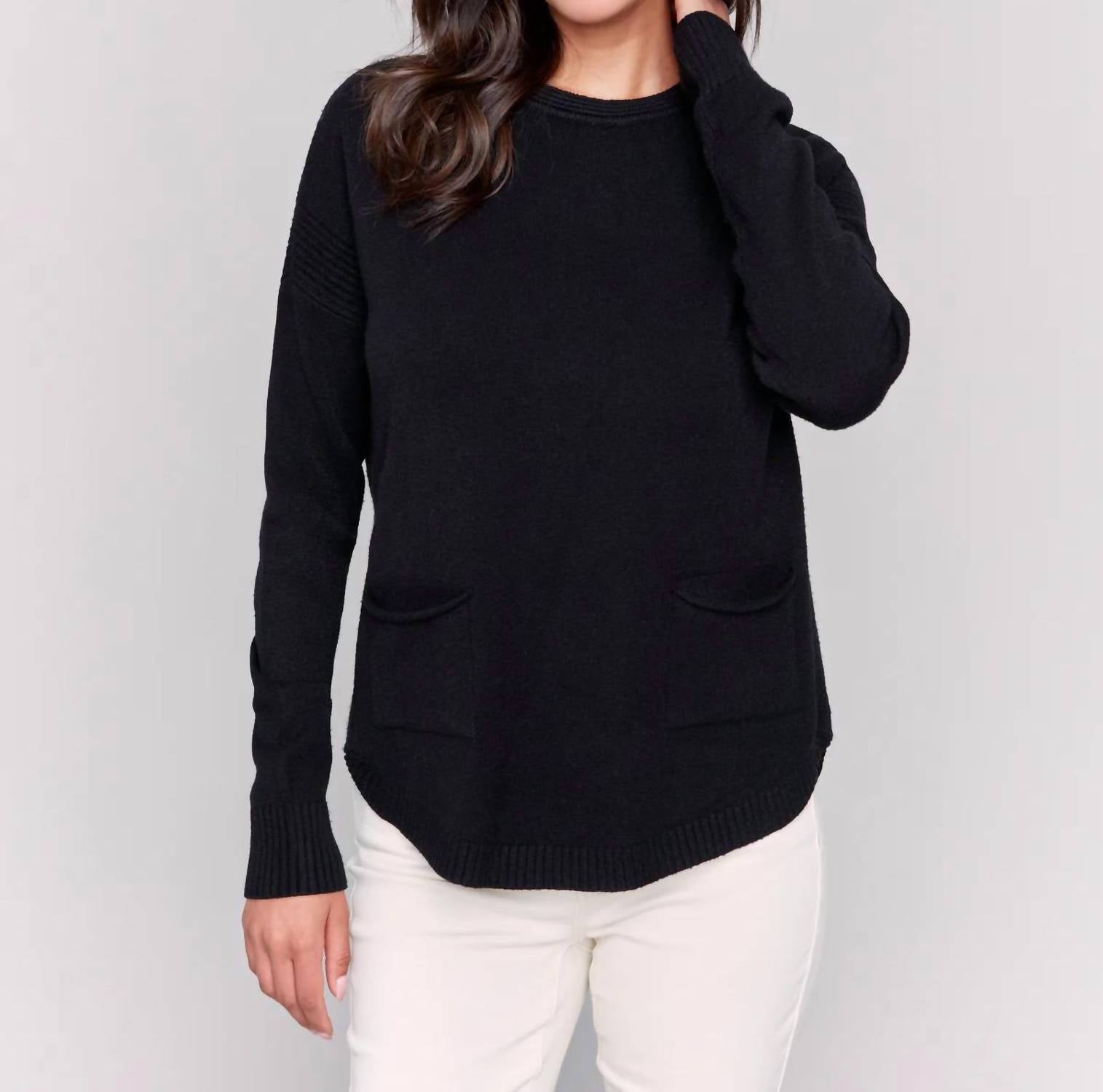 Charlie B - Sweater With Removable Scarf