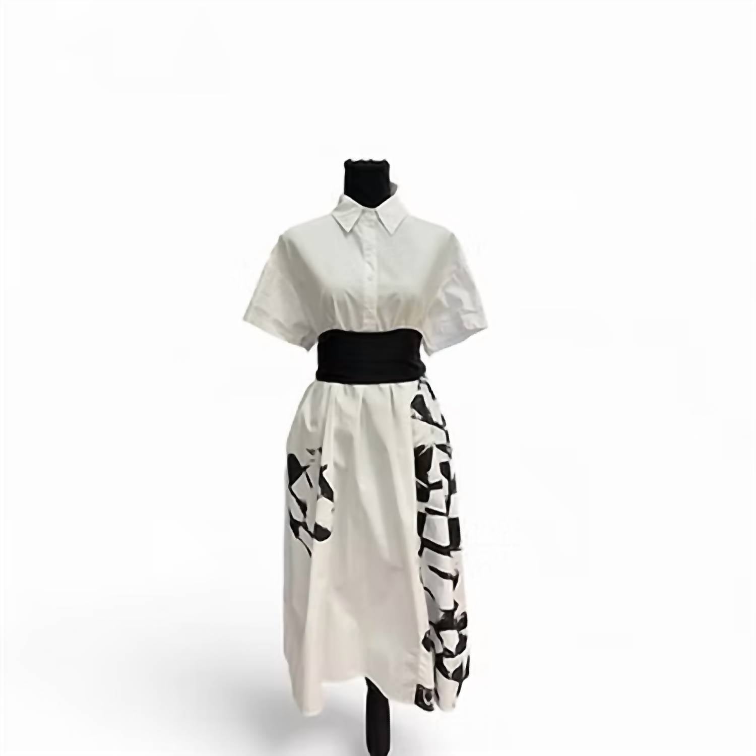 Mimoto - Women's Collared Midi Dress