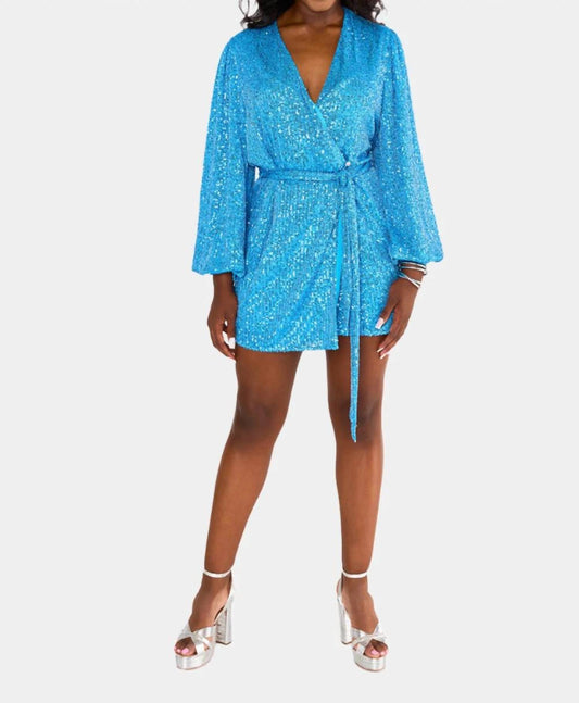 Buddylove - Adeline Sequin Wrap Dress