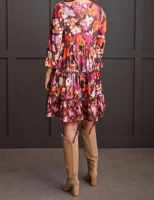 Haggar Tribal - Flowy Printed Peasant Dress