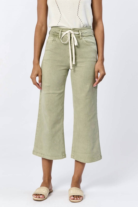 Dear John Denim - Audrey Wide Leg Cropped Jeans