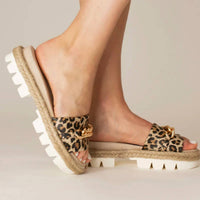 Cynthia Richard - Women's Bardot Leather Sandal