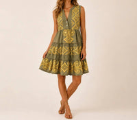 Mystery Resort - Seabreeze Embroidered Mini Dress