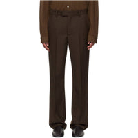 Sefr Mike Suit Trouser Pants in sludge brown wool - women's pants
