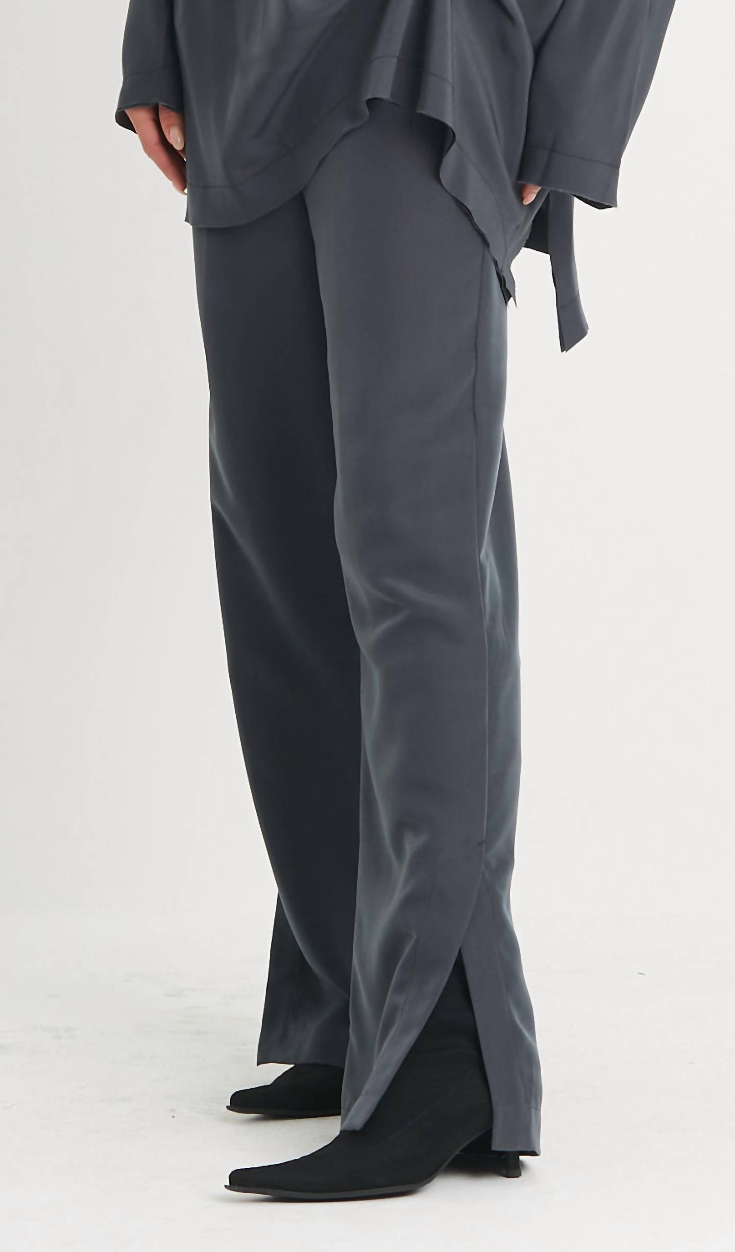 Planet By Lauren G. - PEACHSKIN SIDESLIT PANT