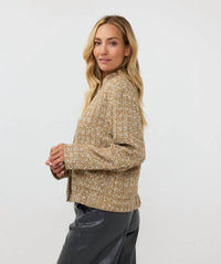 Esqualo - Tove Tweed Bomber Jacket
