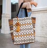 Panache Apparel - Boho Patterned Tote