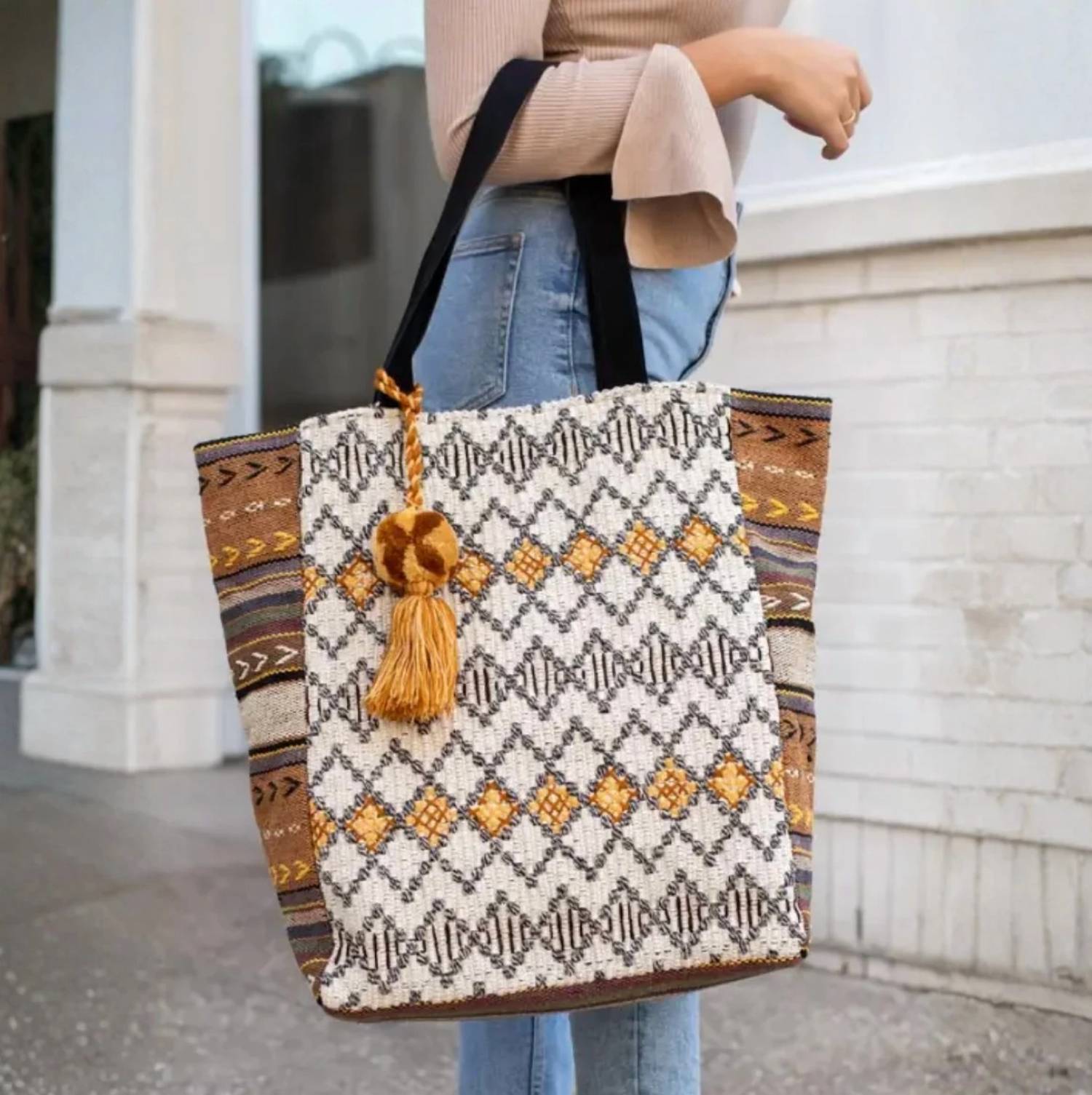 Panache Apparel - Boho Patterned Tote