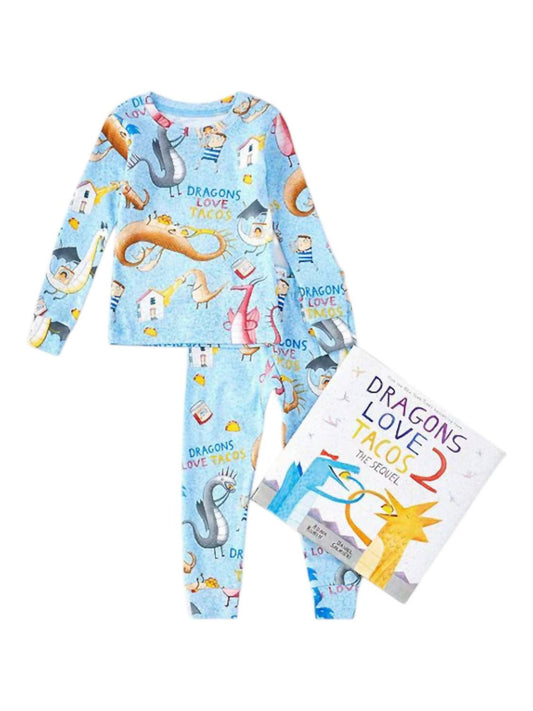 Books To Bed - Boy's Dragons Love Tacos Pajamas