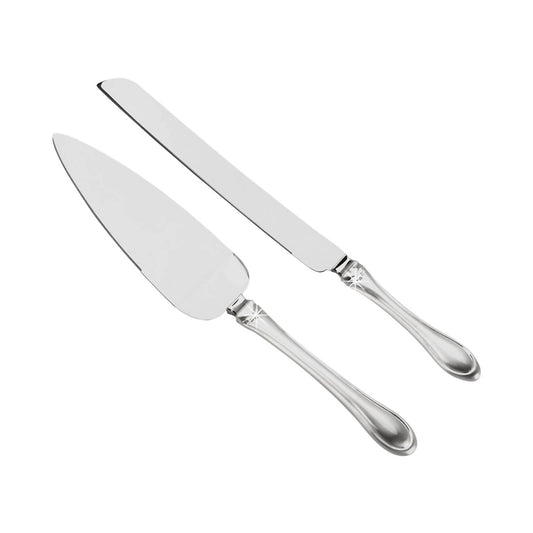 Creative Gifts International - Knife & Server Set With 2-tone Handles