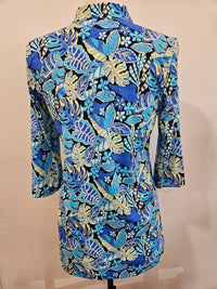 Lulu-B - Women's Quarter Sleeve Mesh Tunic Top