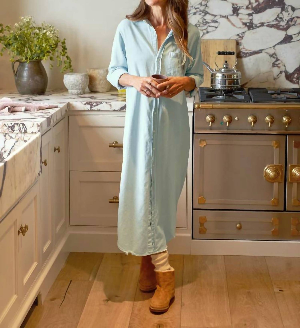 Frank & Eileen - Button Up Maxi Shirtdress