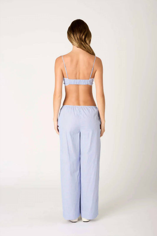 Nia - Stripe Bralette And Pant Set