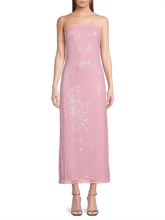 Hutch - Elena Strapless Sequin Column Maxi Dress
