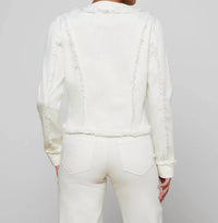 L'Agence - Yarin Collarless Fray Jacket