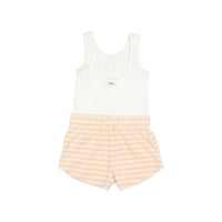 Búho - Girl's Terry Striped Jumpsuit