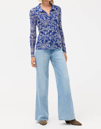 Johnny Was - MARICEL MESH BUTTON DOWN SHIRT