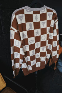 2Flyco - Wild Checkmate Sweater