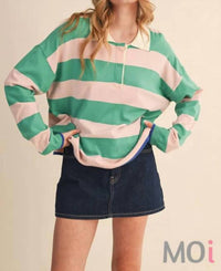 &Merci - Striped Rugby Sweater