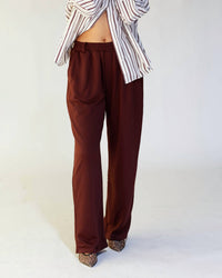 Mimosa Laid-back Luxe Sweatpants in maroon - women's pants - alternate view
