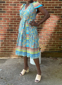 Current Air - Briony Tiered Midi Modern Boho Dress