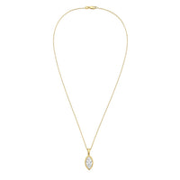 Diana M Jewels - Women's Marquise Lab-Grown Diamond Pendant Necklace (1.00 Ct) - Delicate